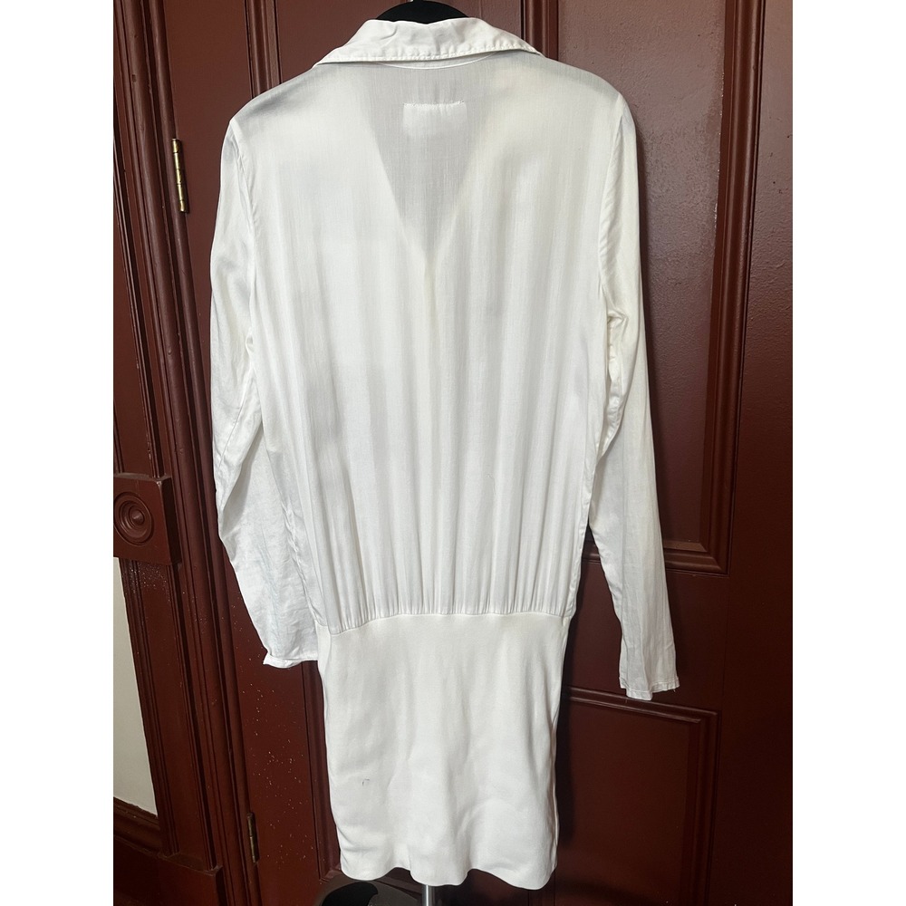 Vintage MM6 Maison Martin Margiela White Shirt Dress Long Sleeve Italy 42 - Picture 2 of 4